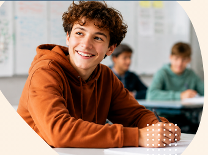 Leerling in de klas